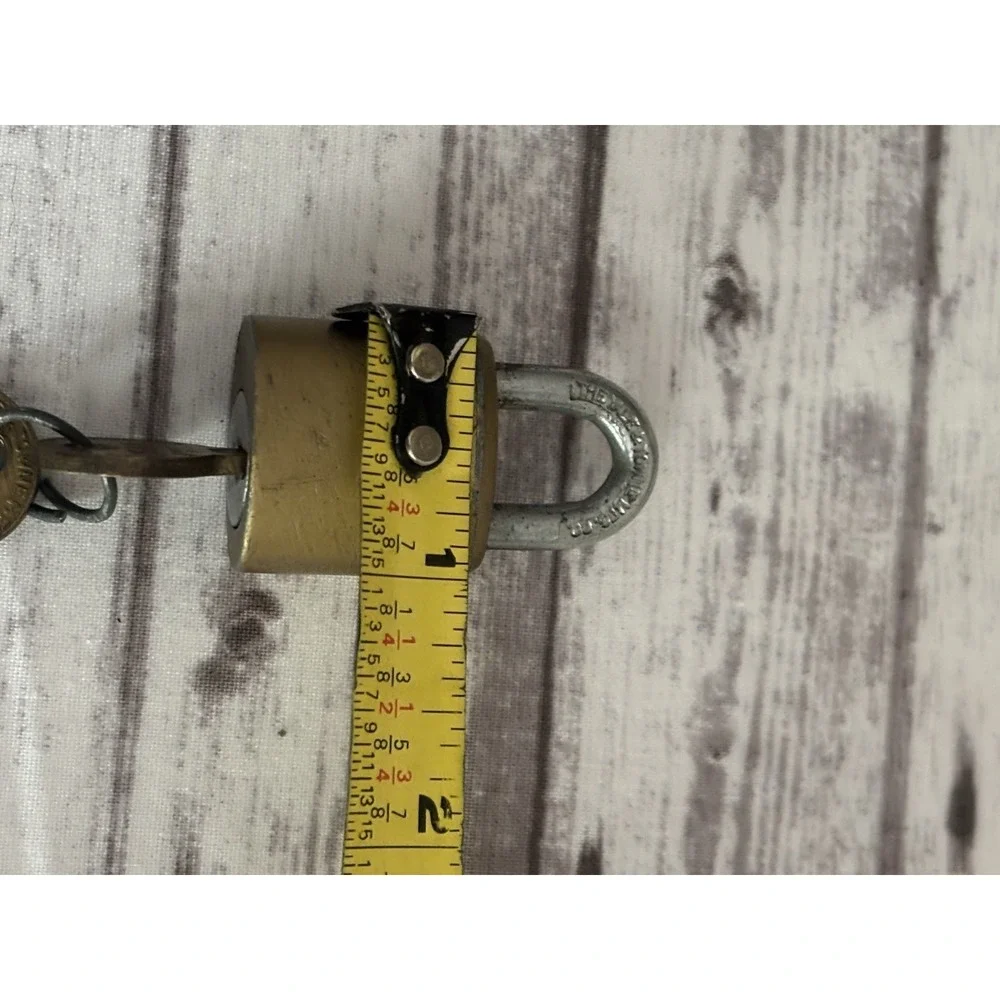 Vintage Padlock Lock Yale Connecticut Small Mini Brass 2 Keys
